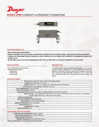 Thumbnail of document Data Sheet - UFM2 Compact Ultrasonic Flowmeters